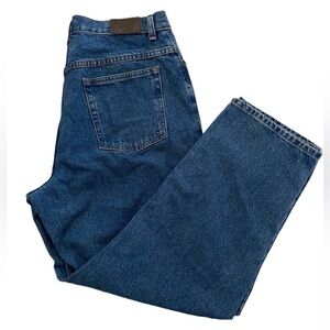 L.L. Bean Women’s Relaxed Fit Denim Pants Straight Cut High Rise Size 16 Pet